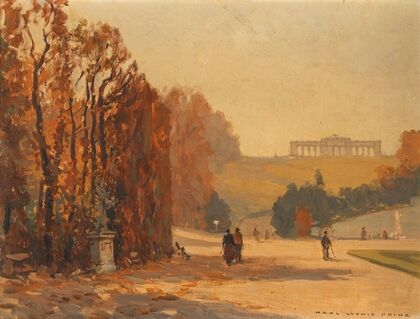 A view of the Gloriette in Schönbrunn Palace