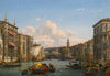 A View Of The Grand Canal Looking Towards The Rialto Bridge, Venice