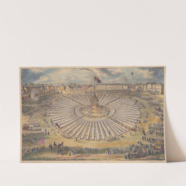 A View of the Grand Fete on Parker’s Piece, Cambridge (1838) by George Johann Scharf