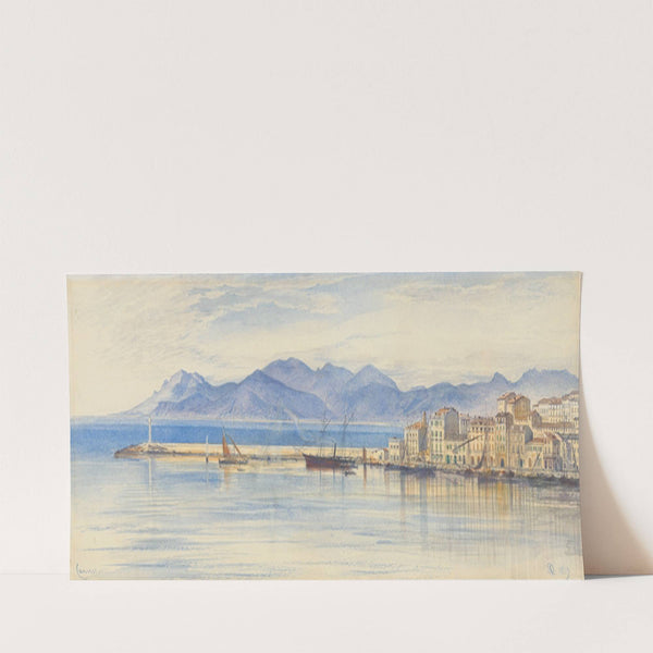 A View of the Harbour at Cannes (1869) by Edward Lear