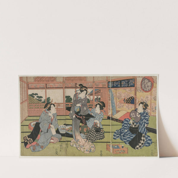 A View of the Large New Room at Sakurai (early or mid 1830s) by Utagawa Kunisada (Toyokuni III)