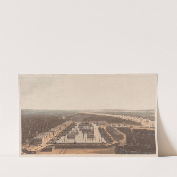 A View of the London Dock (1808) by William Daniell