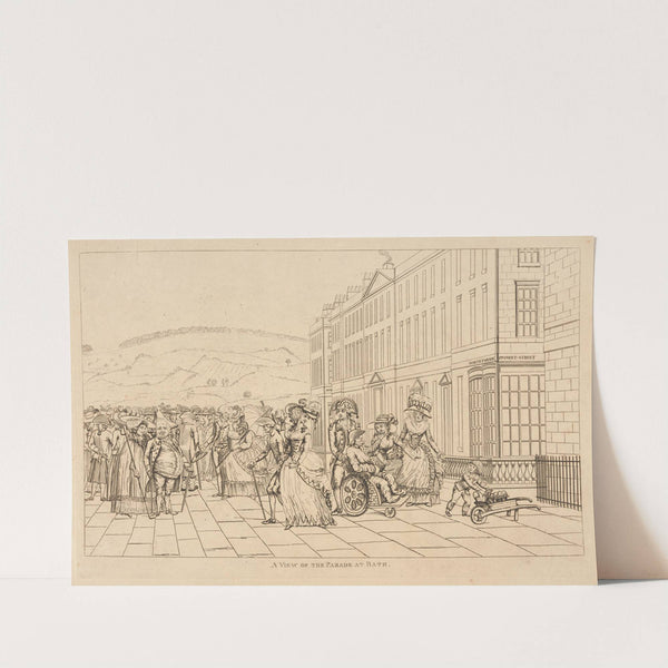 A view of the parade at Bath. (1780)