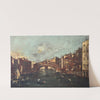 A view of the Rialto Bridge, Venice by Giacomo Guardi