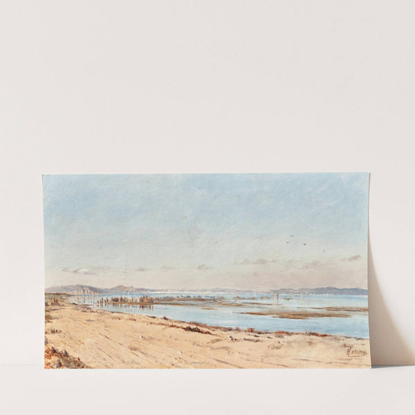 A View of the River Arno by Eugenio Cecconi