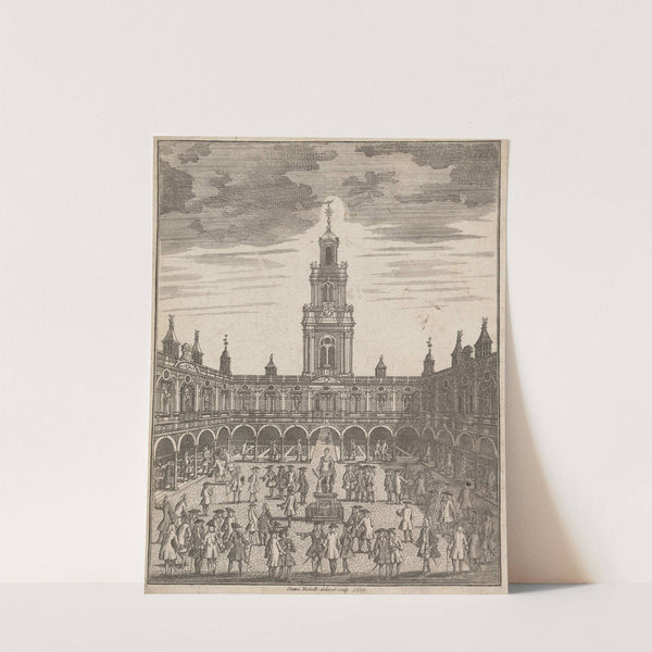 A View of the Royal Exchange Interior Court by Sutton Nicholls