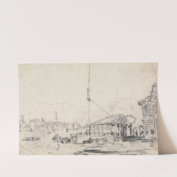 A View of the Scheldt (1826) by David Cox