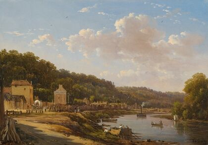 A View Of The Seine And The Coteaux De Suresnes — size preview