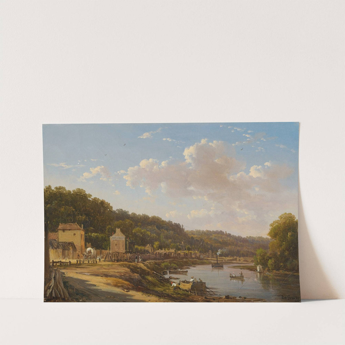 A View Of The Seine And The Coteaux De Suresnes by Victor de Grailly