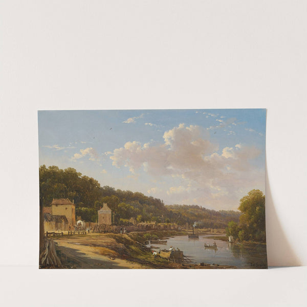 A View Of The Seine And The Coteaux De Suresnes by Victor de Grailly