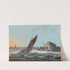 A View Of The Tagus, Portugal, With Ships And Boats In A Rough Sea by Jean-Baptiste Pillement