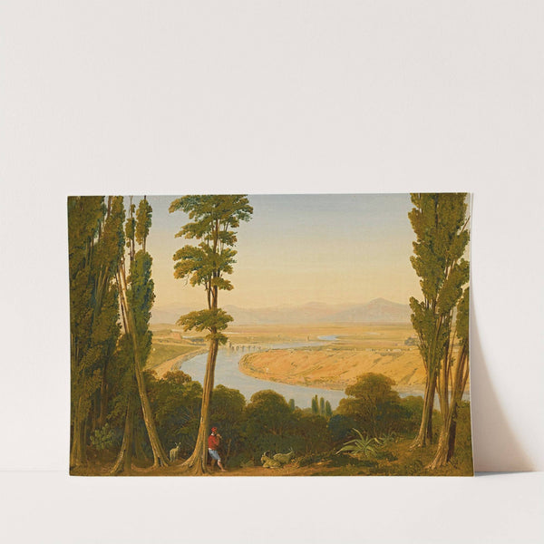 A view of the Tiber and the Roman Campagna from Monte Mario by William Linton