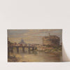 A View Of The Tiber With Castel Sant Angelo And St. Peters by Antonietta Brandeis