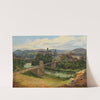 A View of the Town of Loket in the Czech Republic (Elbogen an der Eger) (1841) by Anton Schiffer