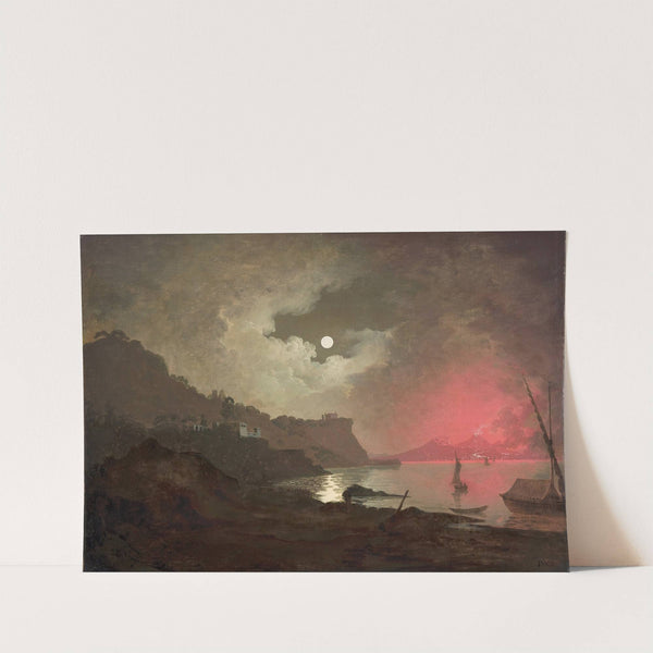 A view of Vesuvius from Posillipo, Naples by Joseph Wright of Derby
