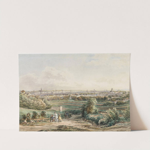 A view of Vienna seen from Döbling (1868) by Josef Gerstmeyer