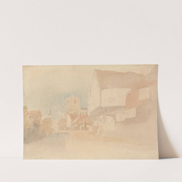 A View of Waltham Abbey, Herts, Essex by John Thirtle