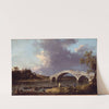 A View of Walton Bridge by Canaletto