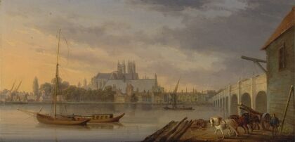 A View of Westminster Bridge and the Abbey from the South Side — size preview