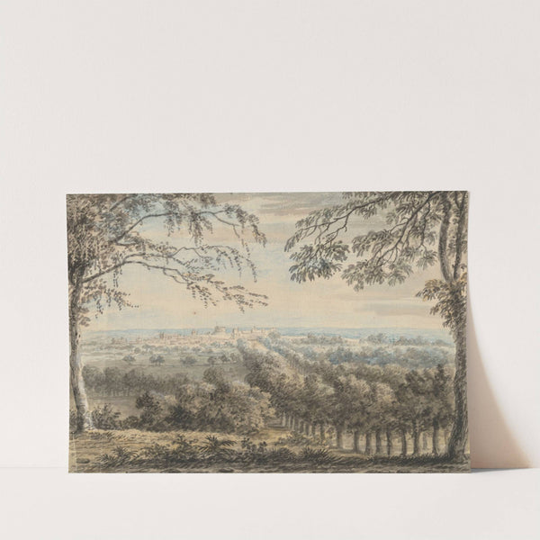 A view of Windsor Castle and The Long Walk from Snow Hill by Anthony Devis