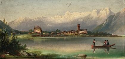 A View of Zell am See with Rosenberg Castle