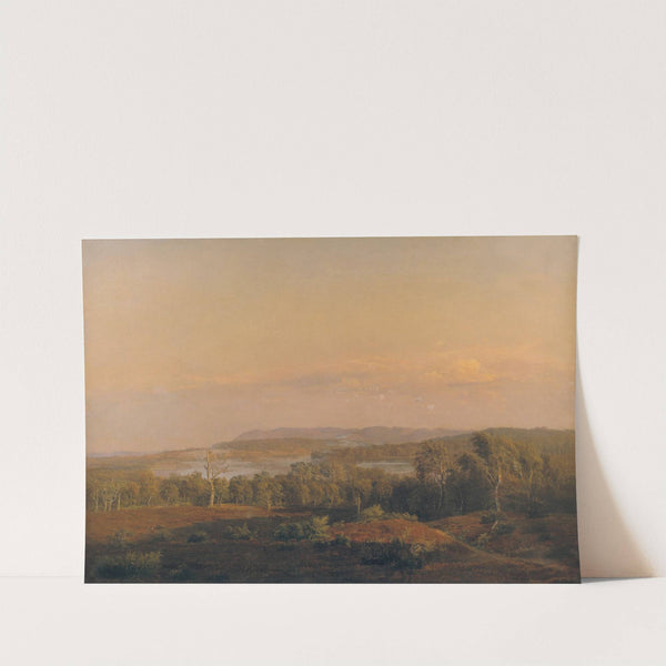 A View towards Himmelbjerget, Jutland. Evening (1838) by Dankvart Dreyer