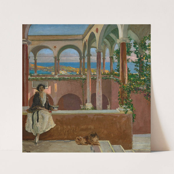 A Villa on the Riviera (1920) by Sir John Lavery