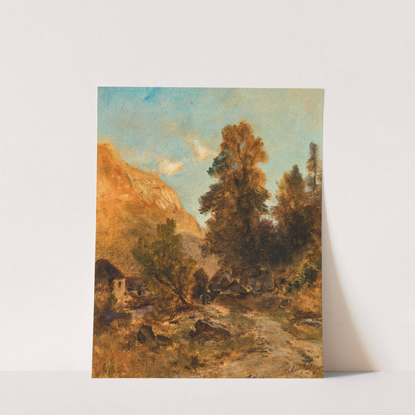 A Village by Eduard Peithner von Lichtenfels