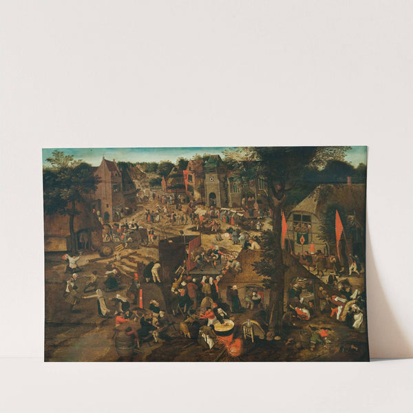 A Village Fair (Village festival in Honour of Saint Hubert and Saint Anthony) by Pieter Brueghel The Younger