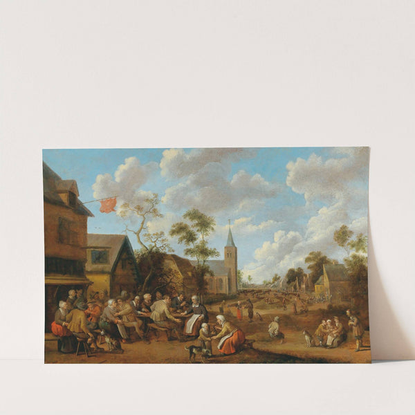 A village feast by Joost Cornelisz Droochsloot