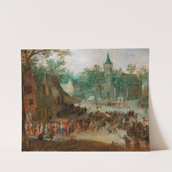 A village kermis by David Vinckboons