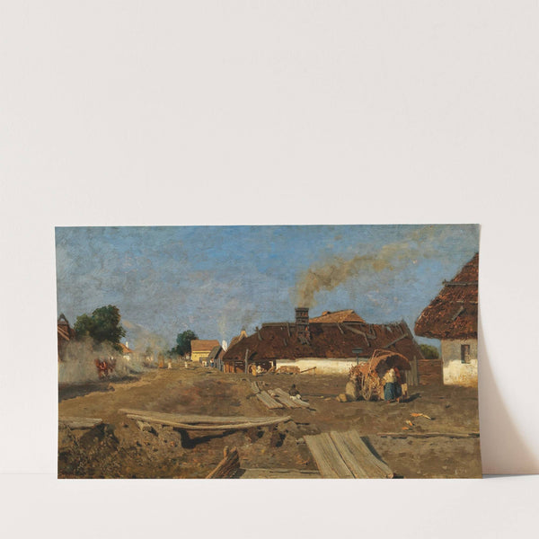 A Village Road in Szolnok by Tina Blau