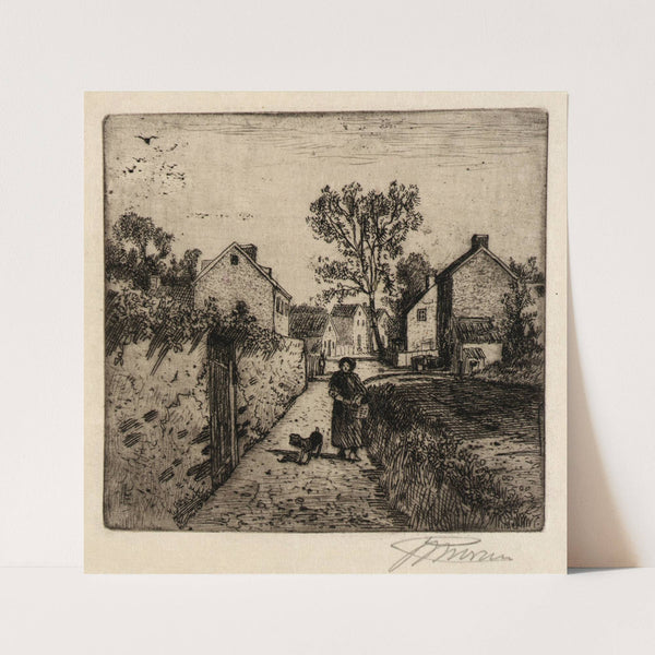 A Village Scene (ca. 1880-1890) by Peter Moran