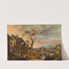 A village scene (kermis) with dancing peasants by Anton Goubau