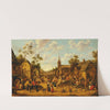 A village scene with peasants feasting and conversing by Joost Cornelisz Droochsloot