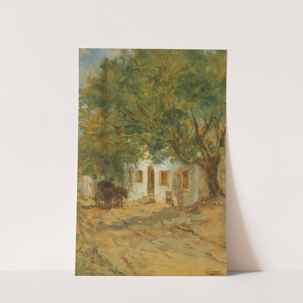 A Village Street by August von Pettenkofen