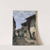 A Village Street- Dardagny by Jean-Baptiste-Camille Corot