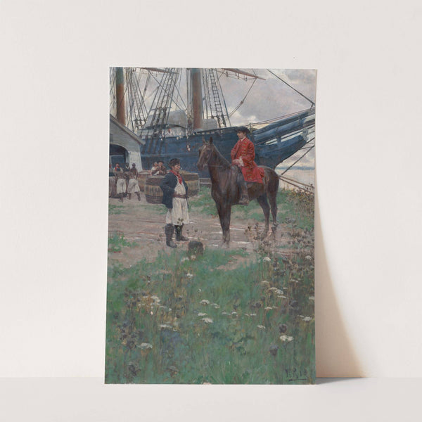 A Virginia Plantation Wharf by Howard Pyle