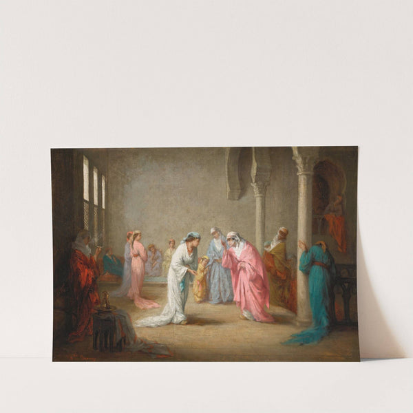 A Visit, A Harem Interior by Henriette Browne