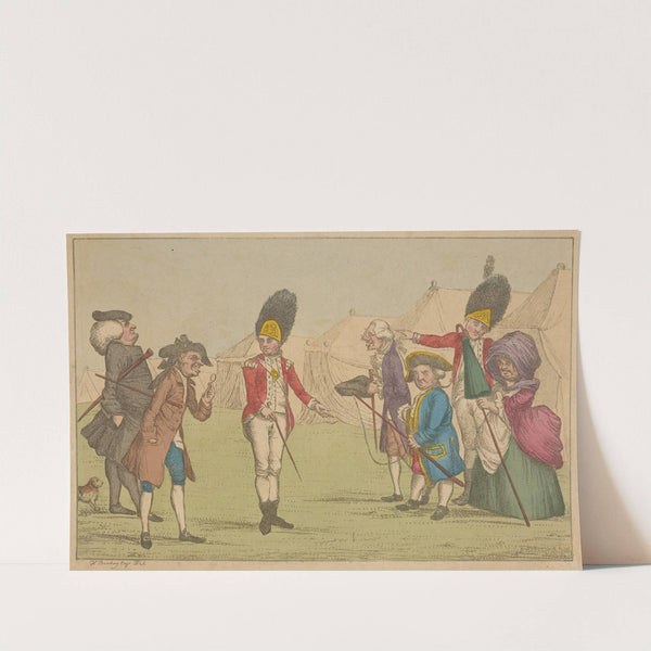 A visit to the camp. by Henry William Bunbury