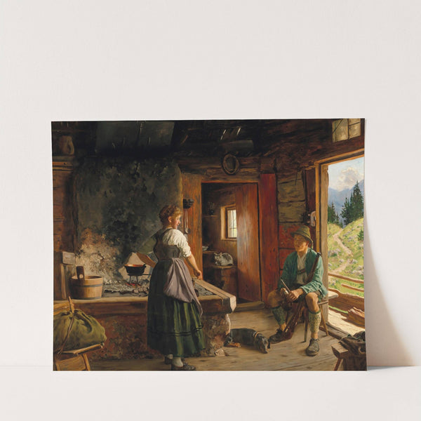 A Visit to the Dairymaid by Emil Rau