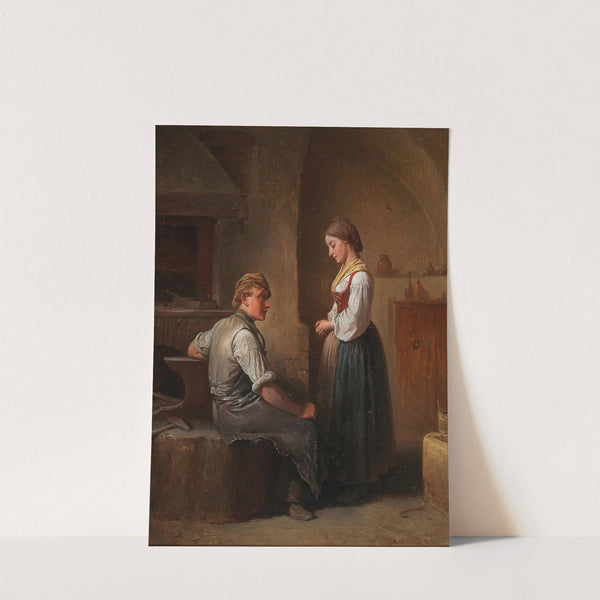 A Visit To The Smithy by Friedrich Friedländer