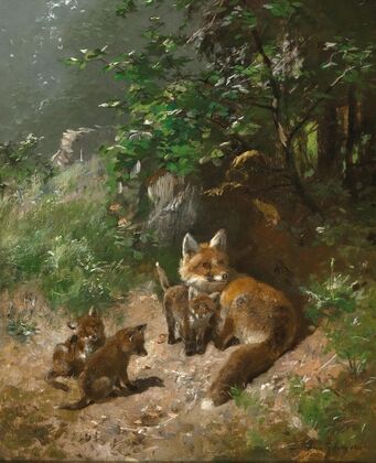 A Vixen with Whelps
