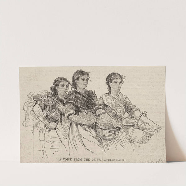 A Voice from the Cliff (1880s) by Winslow Homer