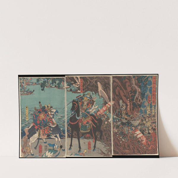 A Warlike Encounter (19th century) by Yoshisada