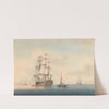 A Warship Preparing to Leave the Anchorage by Samuel Atkins
