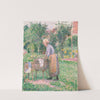 A Washerwoman at Éragny (1893) by Camille Pissarro