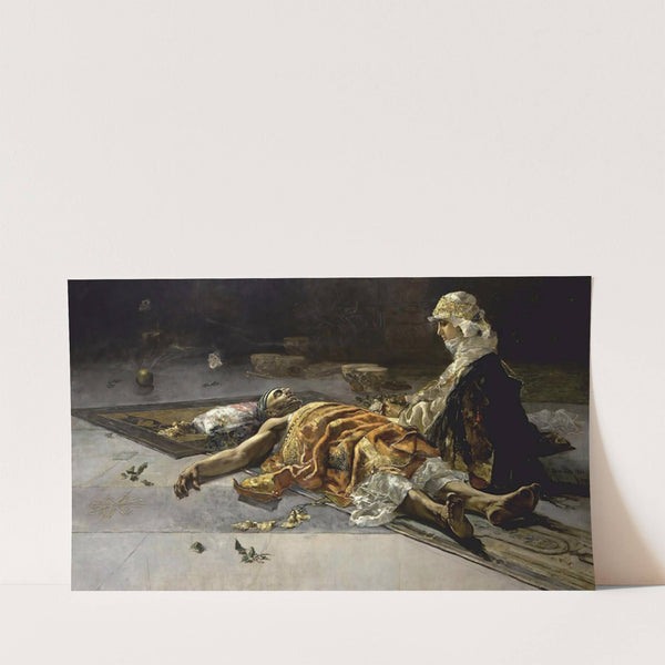 A Watchful Eye – The Vigil (1885) by Salvador Sánchez Barbudo