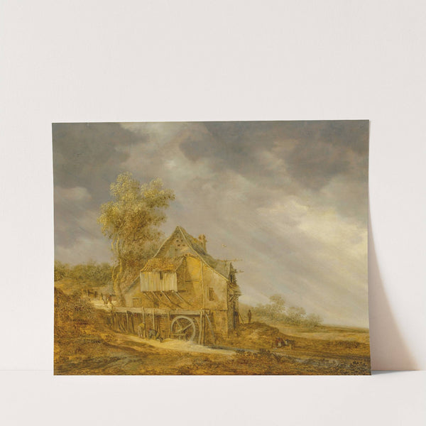 A water mill with figures in a landscape (1637) by Jan van Goyen