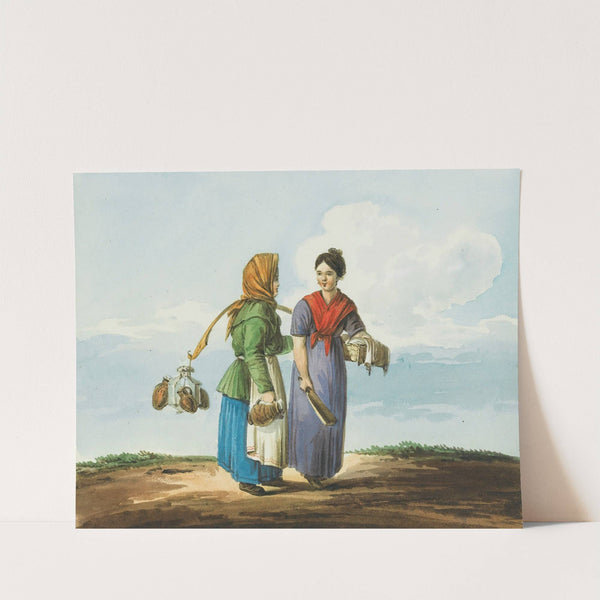 A Watercarrier And A Washerwoman by Karl Ivanovich Kollman